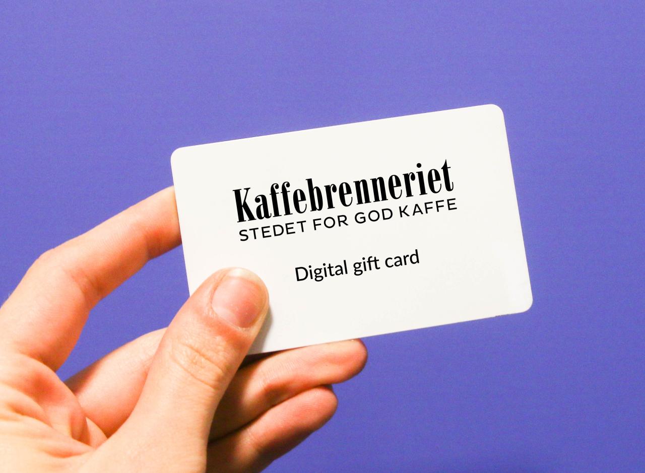 Gavekort digitalt kr 150,-