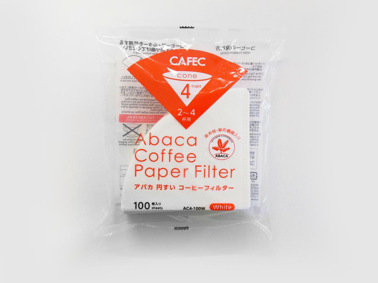 Cafec Abaca filter 4 kopp